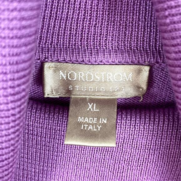Nordstrom Studio 121 100% Extra Fine Merino Wool Turtleneck Sweater Size XL - Picture 11 of 12